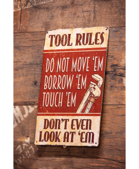 Tool Rules - Blaszka 20x30cm